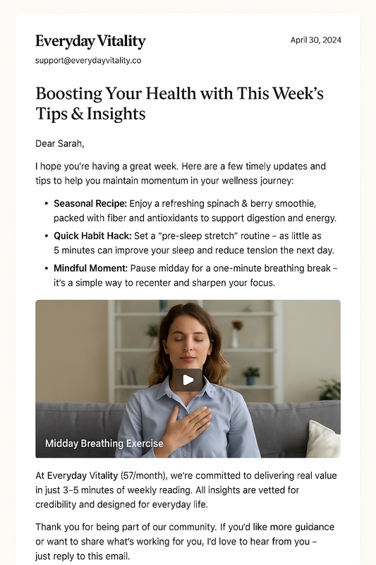 Weekly subscription